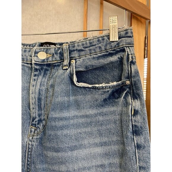 BDG Blue Denim Jeans Womens 28 Drawstring Straight Pants Urban Outfitters - Picture 2 of 7